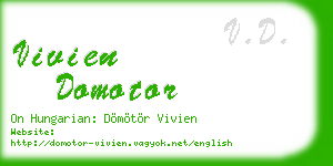 vivien domotor business card